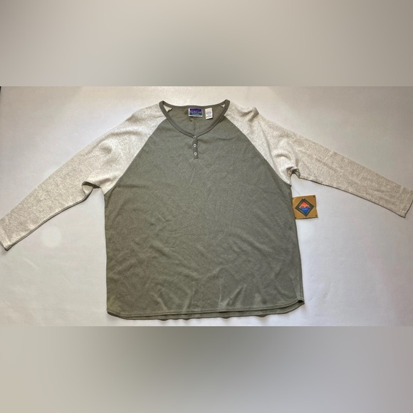 Northcrest Tops - NWT Womens North Crest Long Sleeve Size 18-20 Green Khaki Hiking Casual Shirt